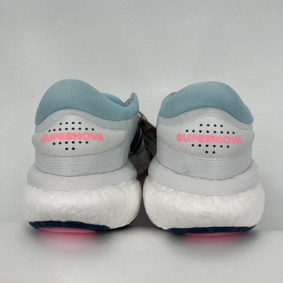 Adidas Women's Supernova 2 Running Shoes 10 White/Blue FW9100 Athletic Sneaker - Picture 8 of 10
